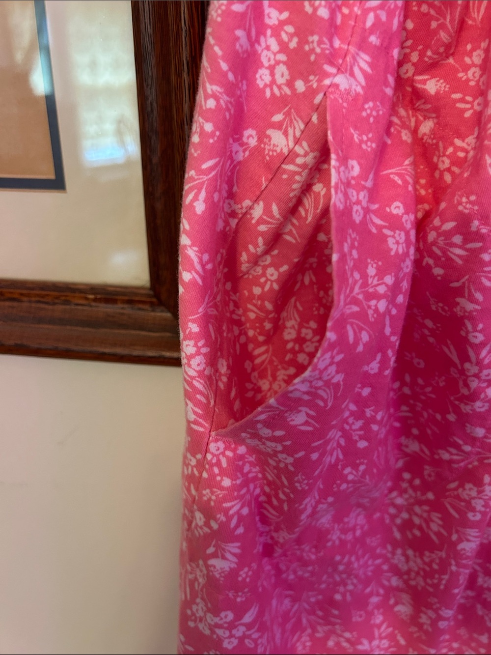 Aria Pink Floral Cotton Nightgown - Picture 3 of 4